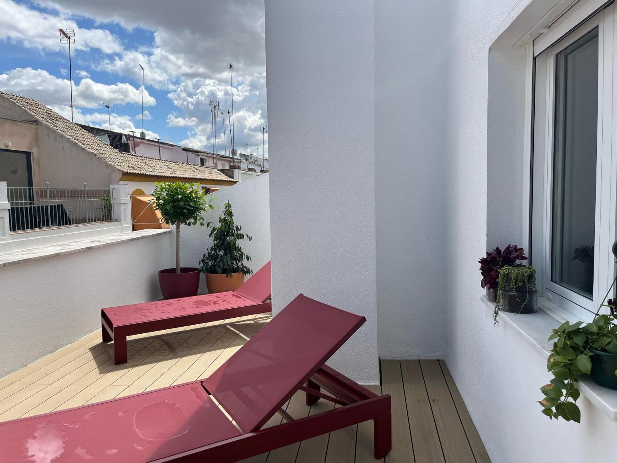Galera Donkey Terraza Privada Apartamento Sevilha Exterior foto